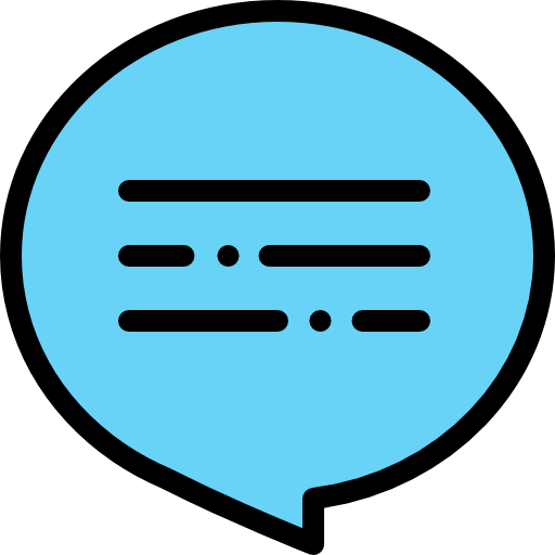 Bubble chat Detailed Rounded Lineal color icon