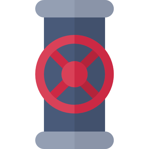 ガス管 Basic Rounded Flat icon