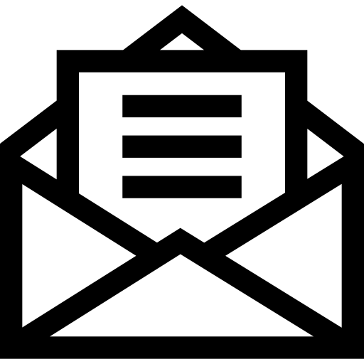 편지 Basic Straight Lineal icon
