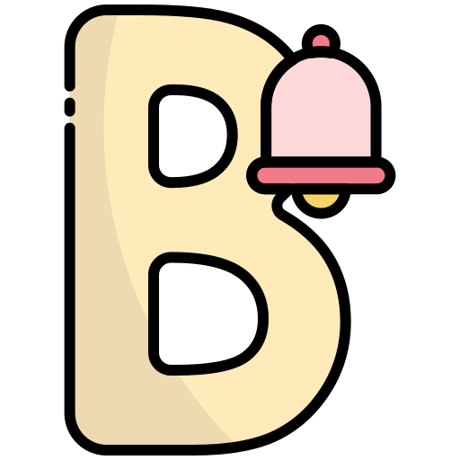 la lettre b Generic Outline Color Icône