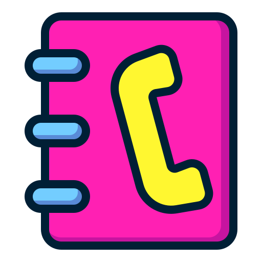 Phone book Generic Outline Color icon