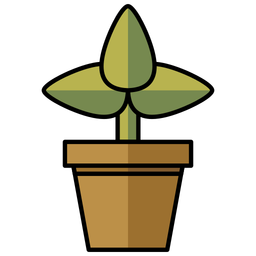 観葉植物 Generic Outline Color icon