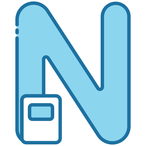 文字n Generic Blue icon