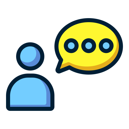 Talk Generic Outline Color icon
