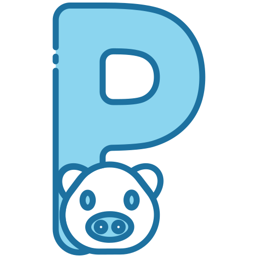 letra p Generic Blue icono