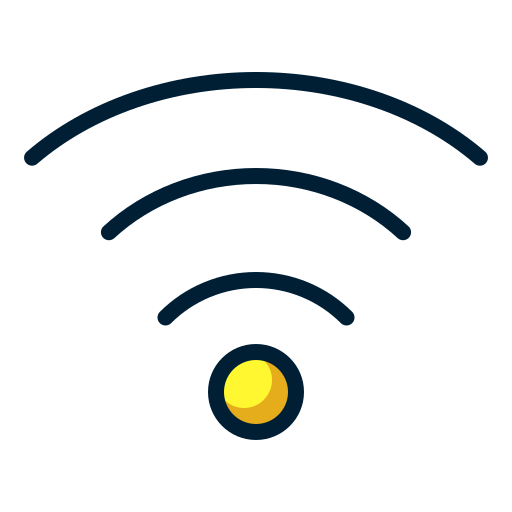 wifi Generic Outline Color icona