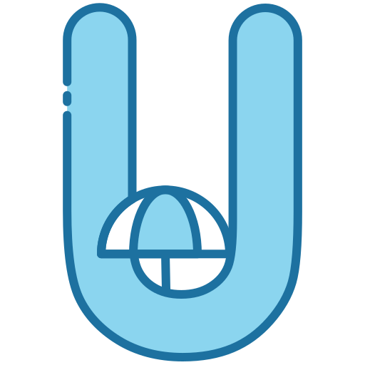 buchstabe u Generic Blue icon