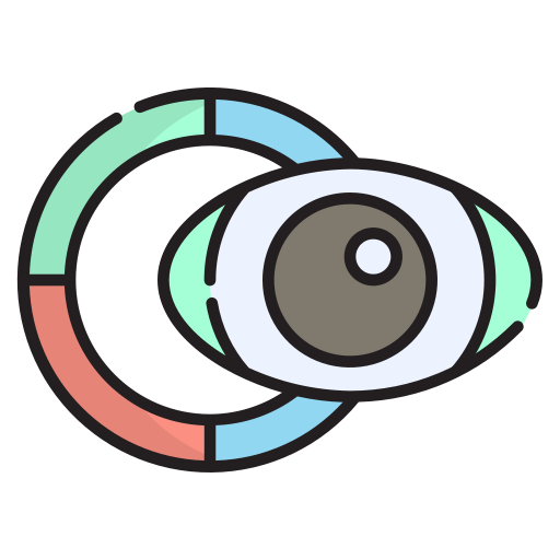 visión Generic Outline Color icono