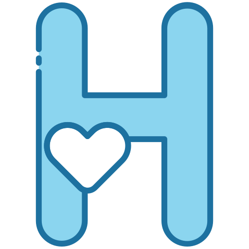 lettre h Generic Blue Icône