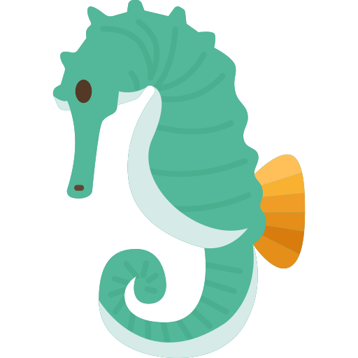 Seahorse Amethys Design Flat icon