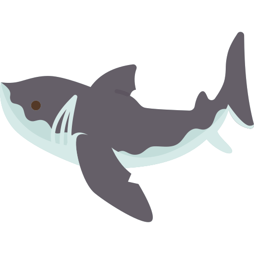tiburón Amethys Design Flat icono