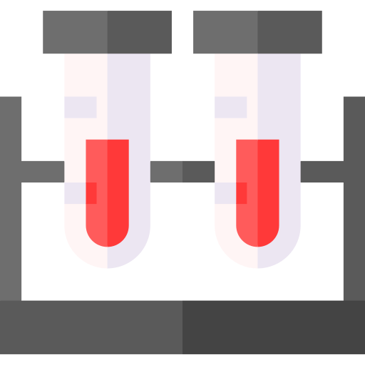 tubo del sangue Basic Straight Flat icona