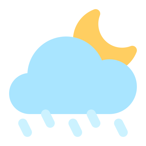 noche lluviosa Generic Flat icono