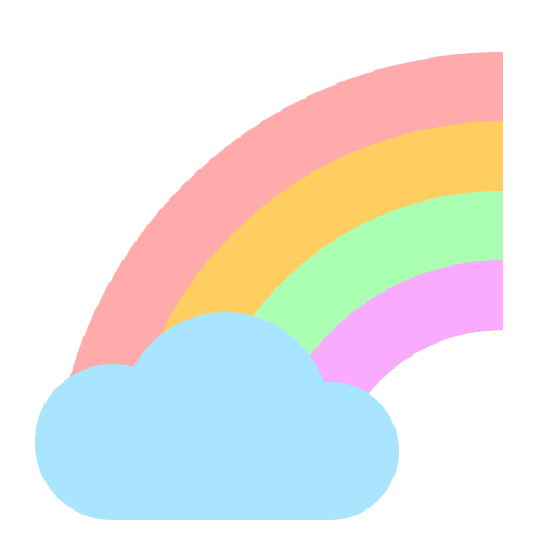 regenbogen Generic Flat icon