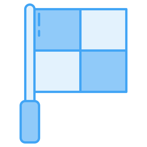 Offside flag Generic Blue icon