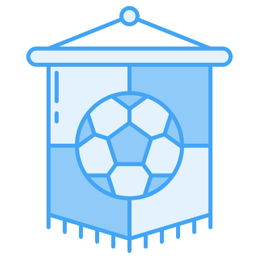 club de fútbol Generic Blue icono