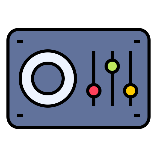 オーディオボックス Generic Outline Color icon