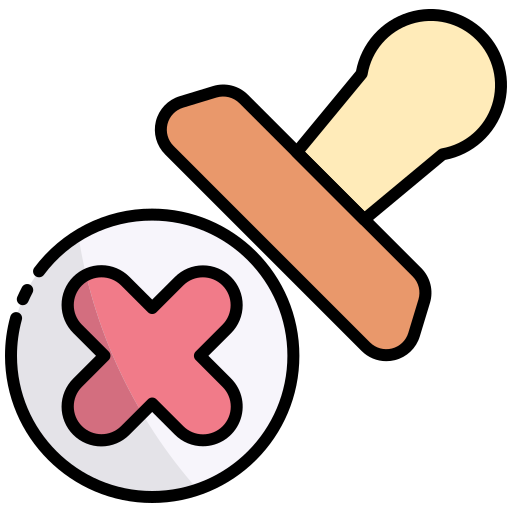 Rejected Generic Outline Color icon