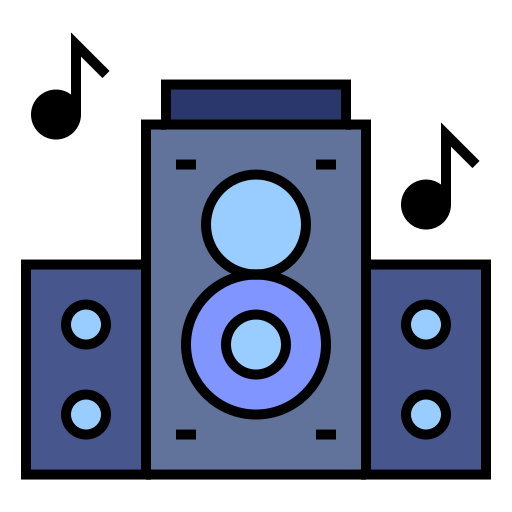 Звуковая система Generic Outline Color иконка