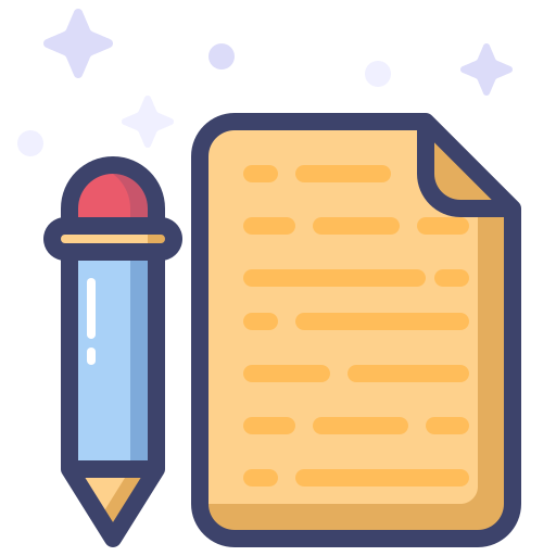 Pencil and paper Generic Outline Color icon