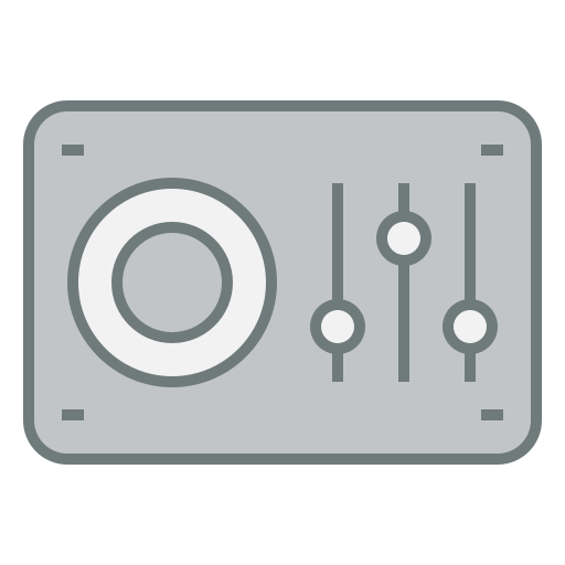 Audio box Generic Grey icon