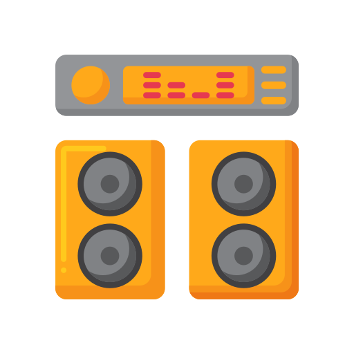 Аудио система Flaticons Flat иконка