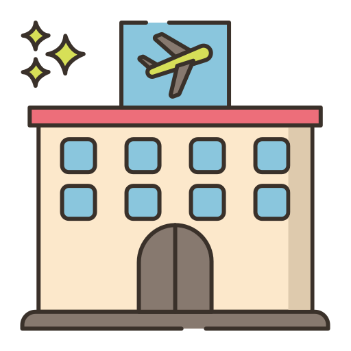 Hotels Flaticons Lineal Color icon