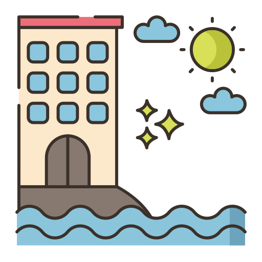 resort Flaticons Lineal Color icon