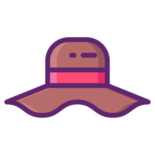 Hat Flaticons Lineal Color icon