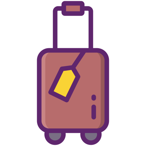 bagagem Flaticons Lineal Color Ícone
