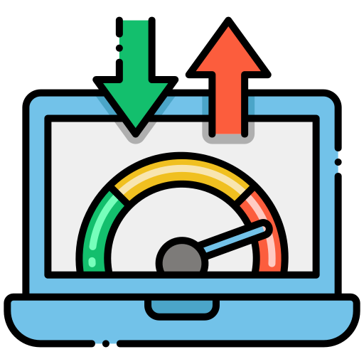 Bandwidth Flaticons Lineal Color icon