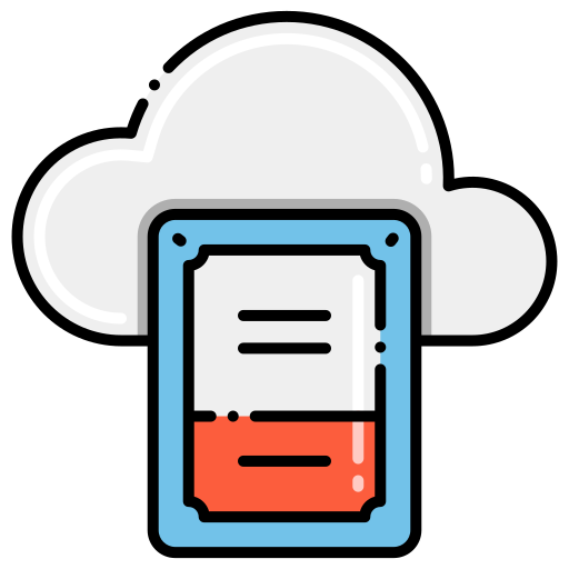 Cloud storage Flaticons Lineal Color icon