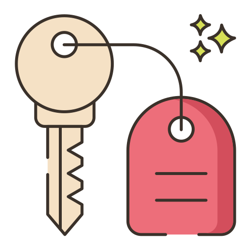 Room key Flaticons Lineal Color icon