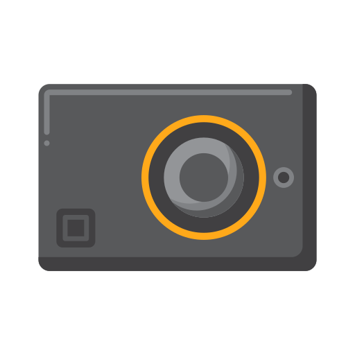 kamera akcji Flaticons Flat ikona