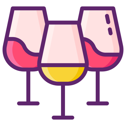 cata de vinos Flaticons Lineal Color icono
