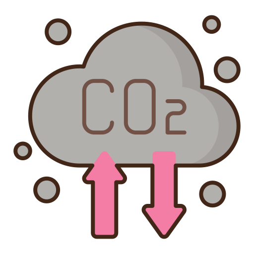 co2 Flaticons Lineal Color Icône