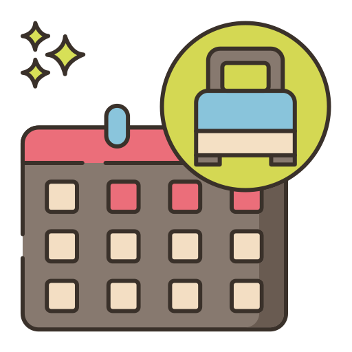 Booking Flaticons Lineal Color icon