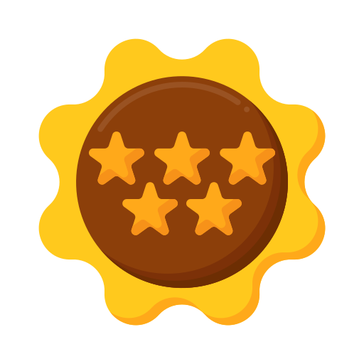 5 stars Flaticons Flat icon