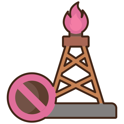 No fossil fuels Flaticons Lineal Color icon