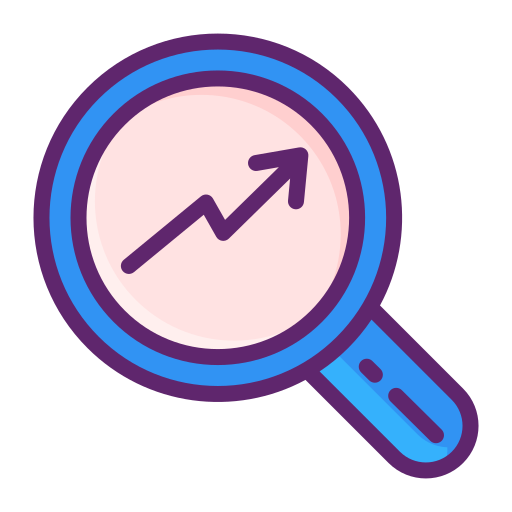 Market research Flaticons Lineal Color icon