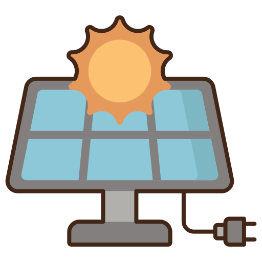 Solar energy Flaticons Lineal Color icon