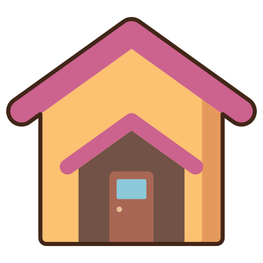 작은 집 Flaticons Lineal Color icon