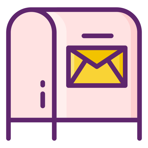 buzón de correo Flaticons Lineal Color icono