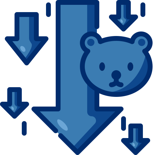 mercato degli orsi Generic Blue icona