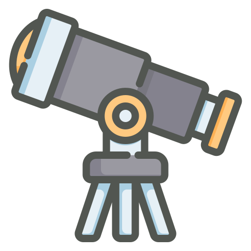 telescopio Generic Outline Color icono