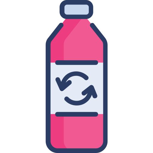 butelka z recyklingu Generic Outline Color ikona
