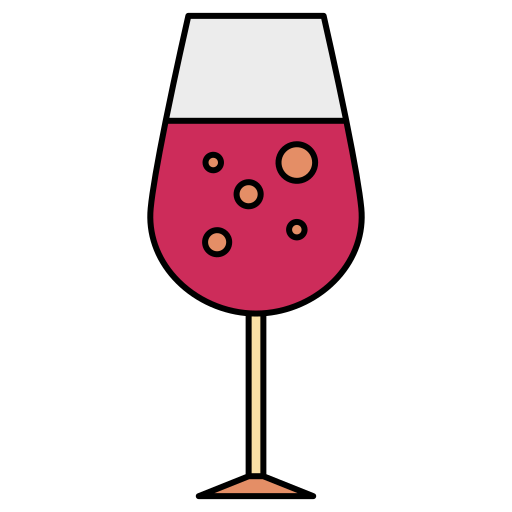 Wine Generic Thin Outline Color icon