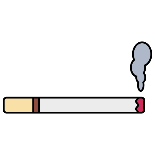 zone fumeur Generic Thin Outline Color Icône