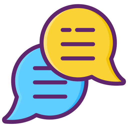 Messages Flaticons Lineal Color icon