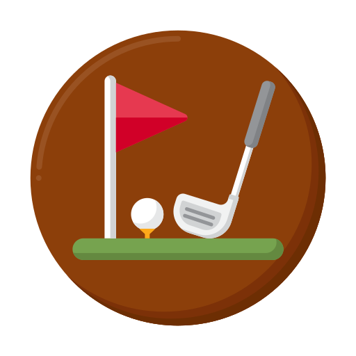 Golf course Flaticons Flat icon